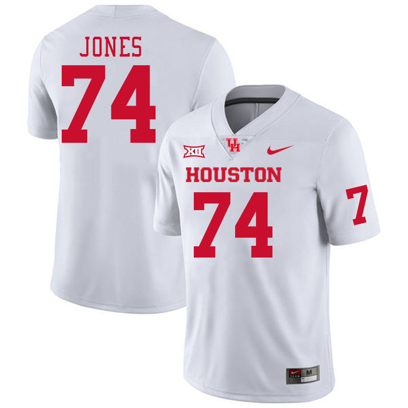 Houston Cougars #74 Josh Jones College Football Jerseys Stitched Sale-White